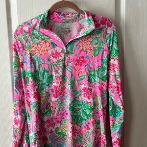 Lilly Pulitzer Luxletic Marion Pullover in Journey to the Jungle NWT